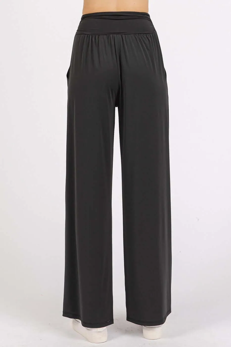 Stretch Wide Leg Pants with Pockets | Flowy & Comfy Fit