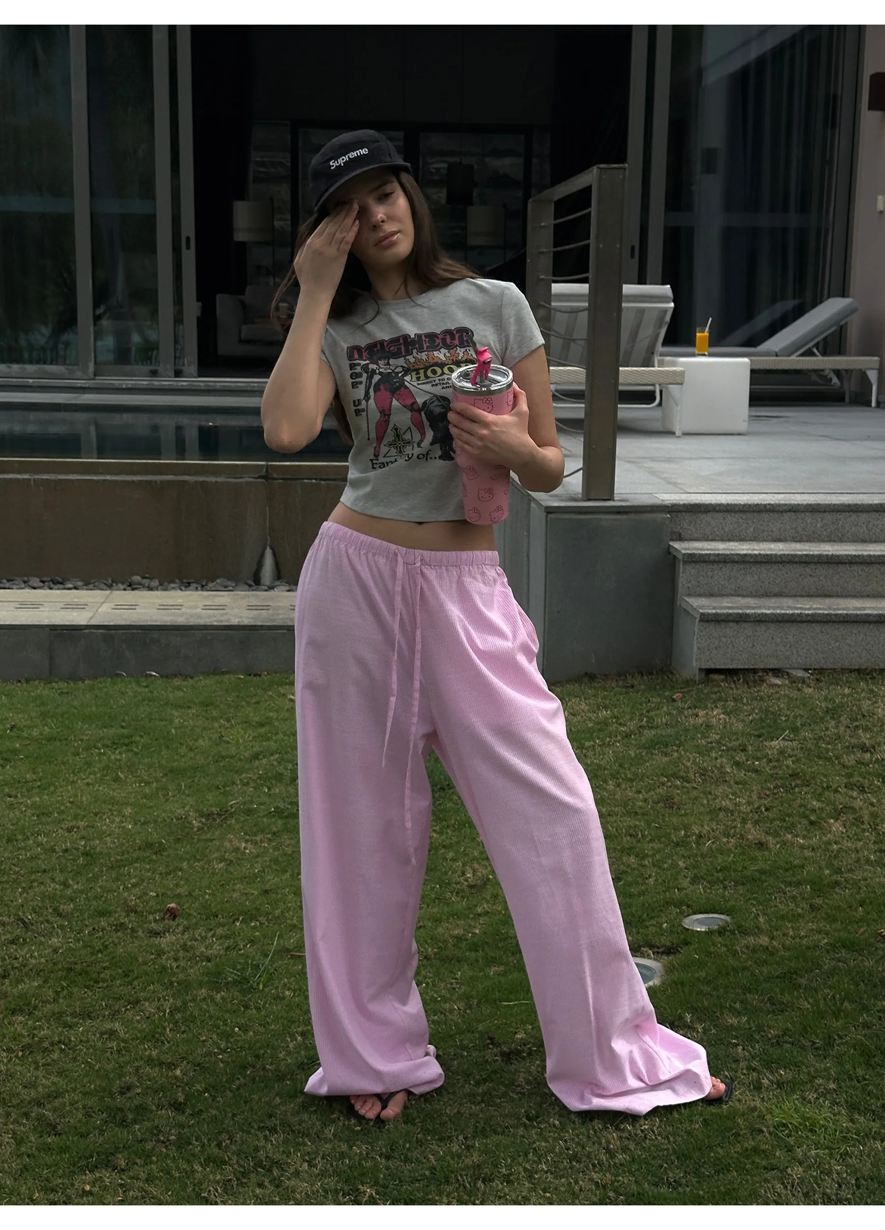 Striped Pink Lounge Pants