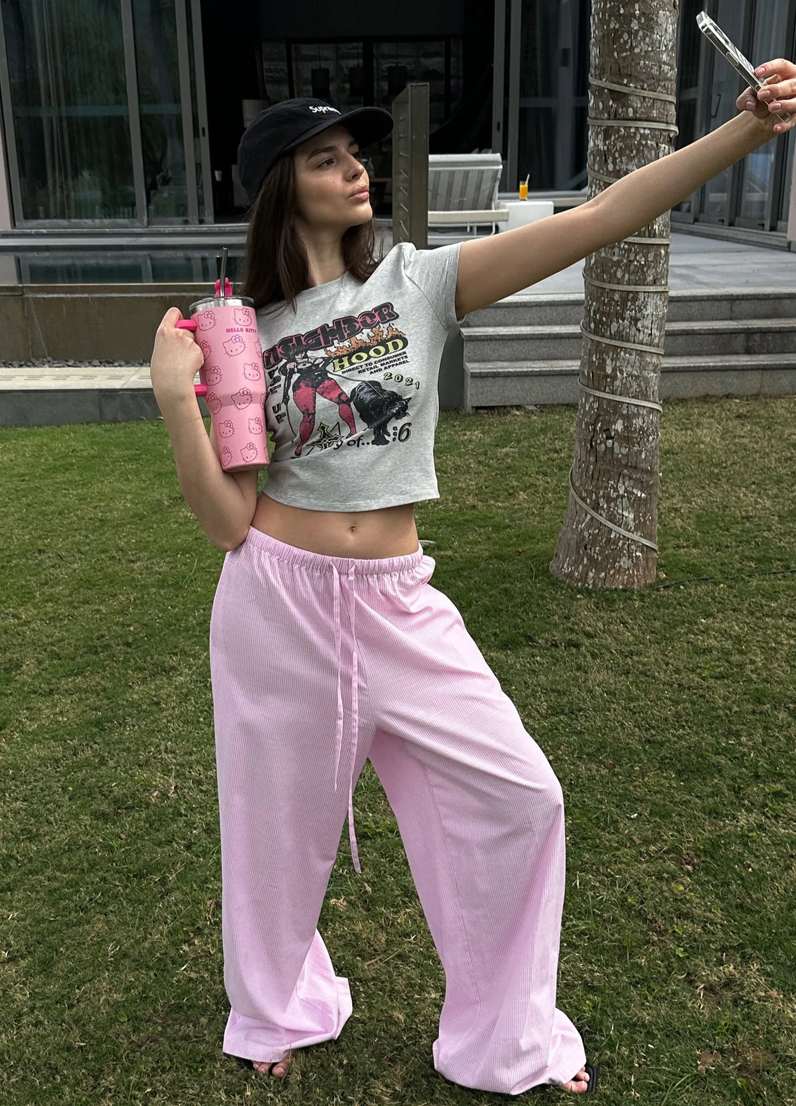Striped Pink Lounge Pants