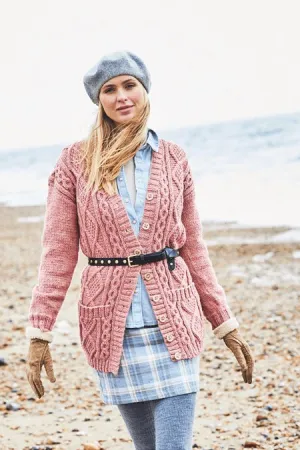 Stylecraft - Highland Heathers Aran - 9872 Cardigan Pattern