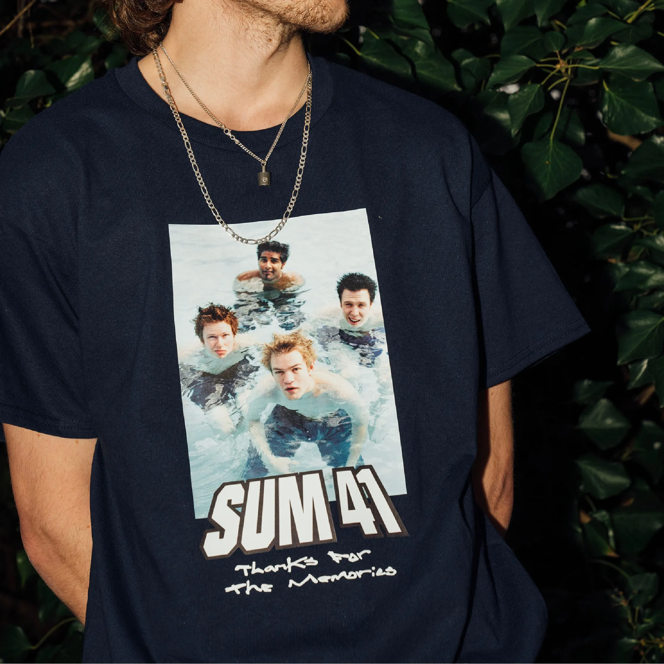 SUM 41 X K! LTD. EDITION POOL TEE- NAVY