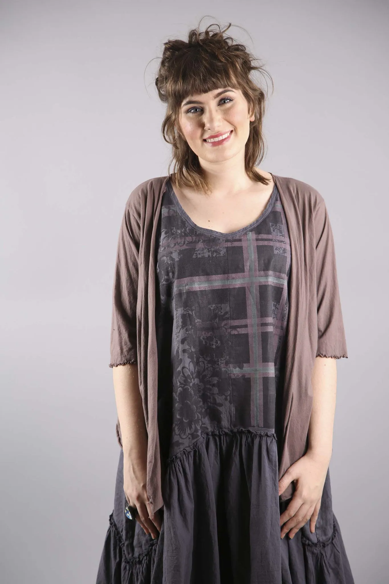 Summer Frock Shale Printed-6199D