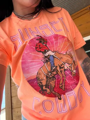 Sunset Cowboy Tee