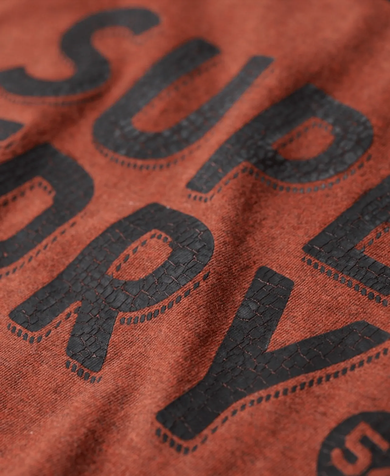 SUPERDRY Copper Label Workwear Tee - Copper Still Orange Grindle