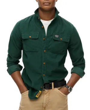 Superdry Mens Trailsman Corduroy Shirt Pine Green