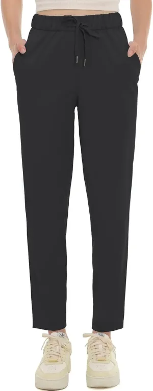 Sweatpants Women Casual Lounge Pants Athletic Outdoors Workout Joggers with Pockets Black