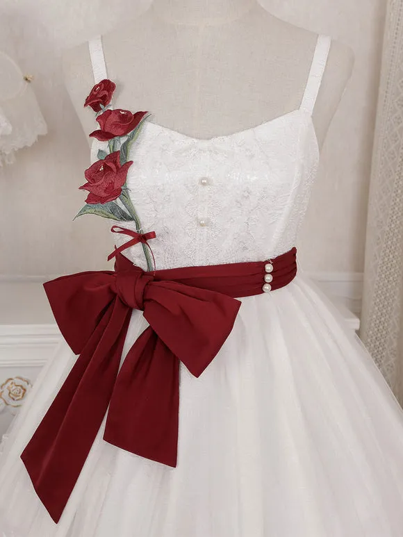Sweet Lolita Dress Polyester Sleeveless Sweet Dress
