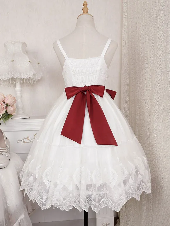 Sweet Lolita Dress Polyester Sleeveless Sweet Dress