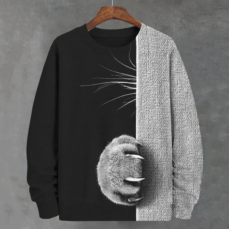 Teacup Cat 3d Print Woman Clothing Funny Women Hoodie Fashions Long Sleeve Pullover Tops Oversized Hoodies For Autumn/Winter