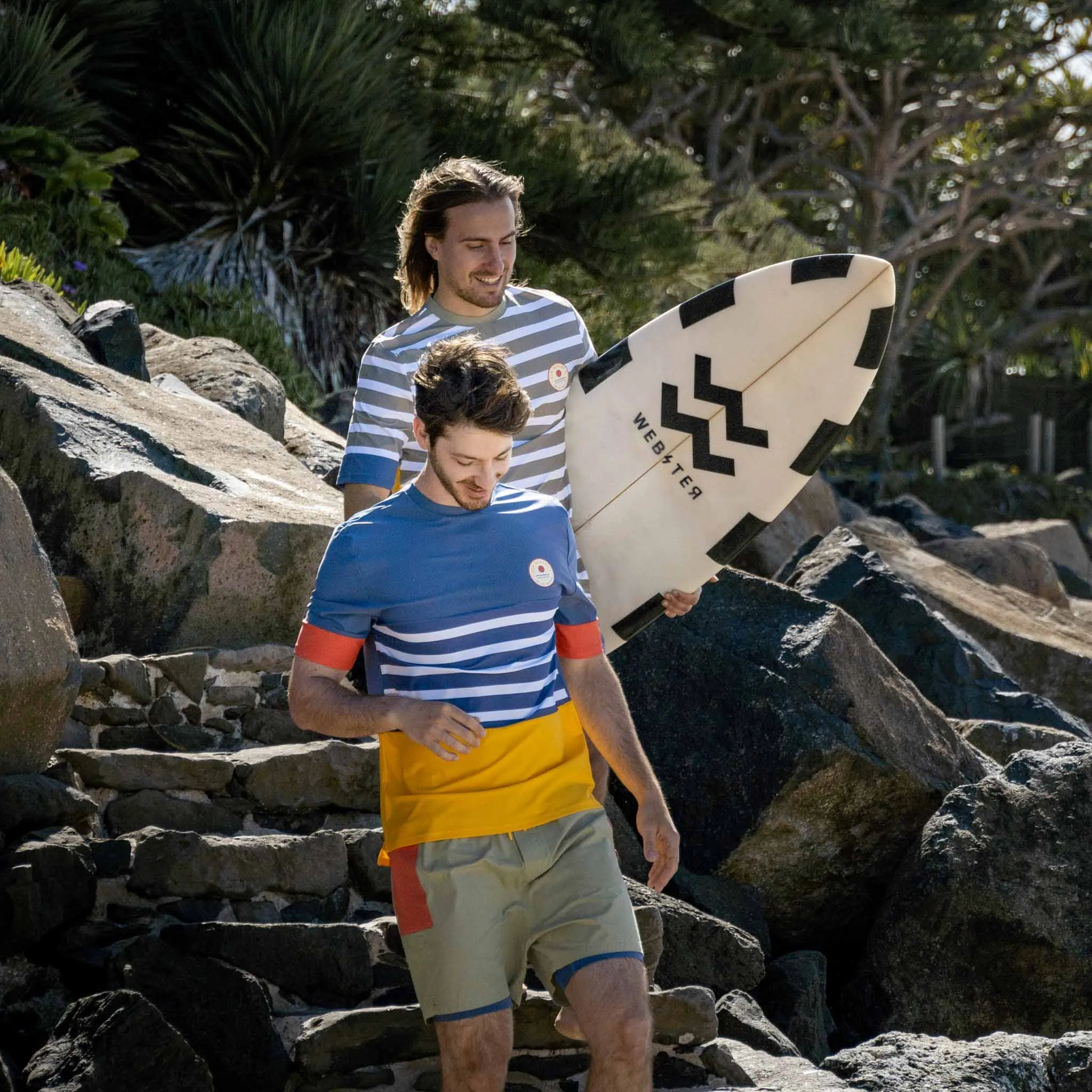 THE SUN SEEKER RASHIE | SHORT SLEEVE | BLUE