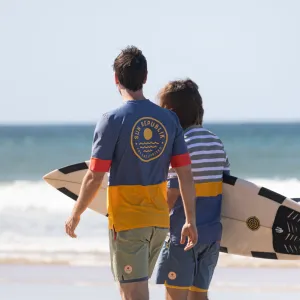 THE SUN SEEKER RASHIE | SHORT SLEEVE | BLUE