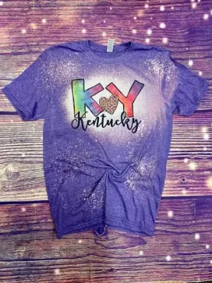 Tie Dye KY Bleached Tee