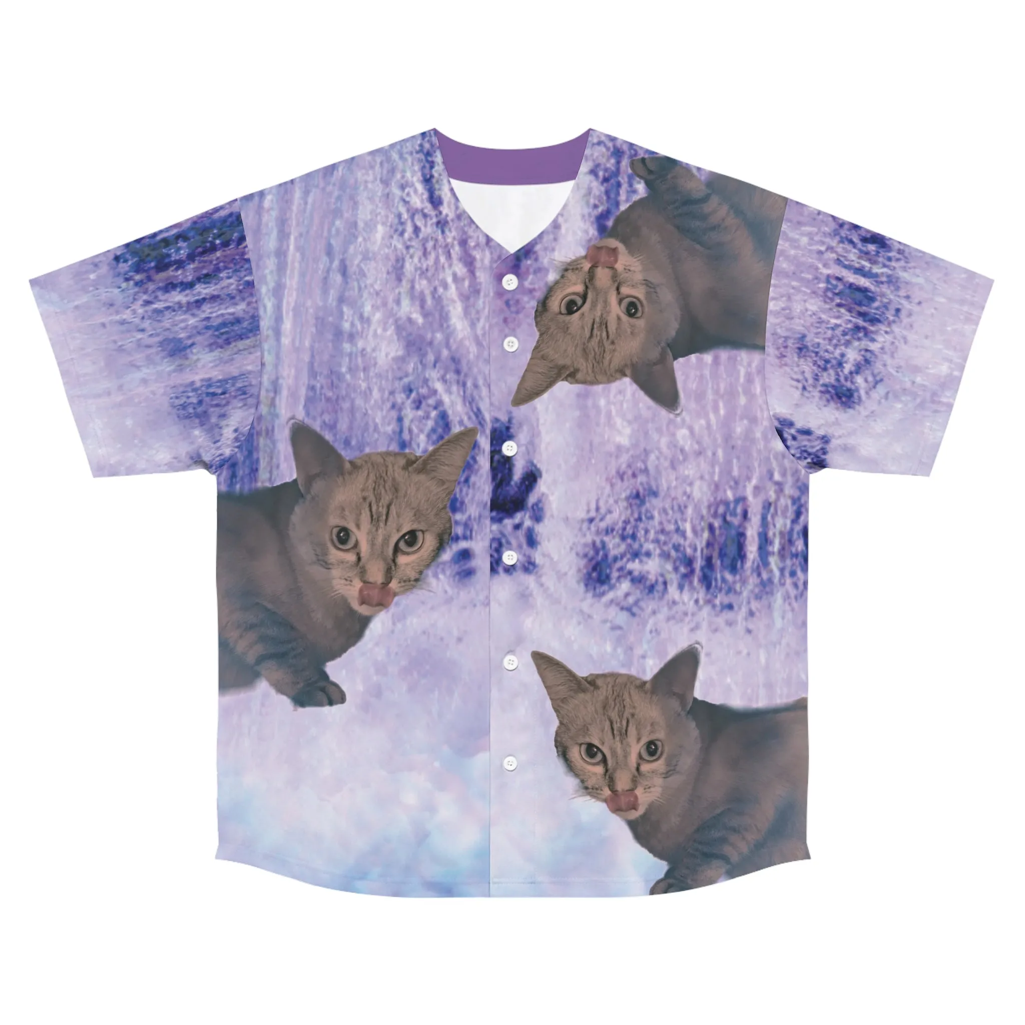Trippy Kitty Baseball Jersey