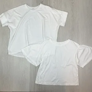 Uniqlo Womens White T-Shirt Bundle Size XS/S (2 T-Shirts)