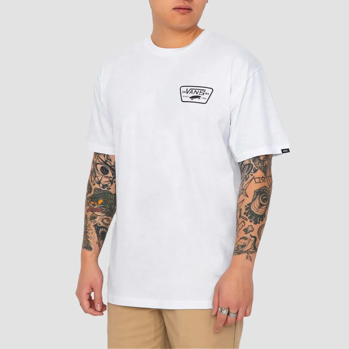 Vans Full Patch Back T-Shirt White/Black