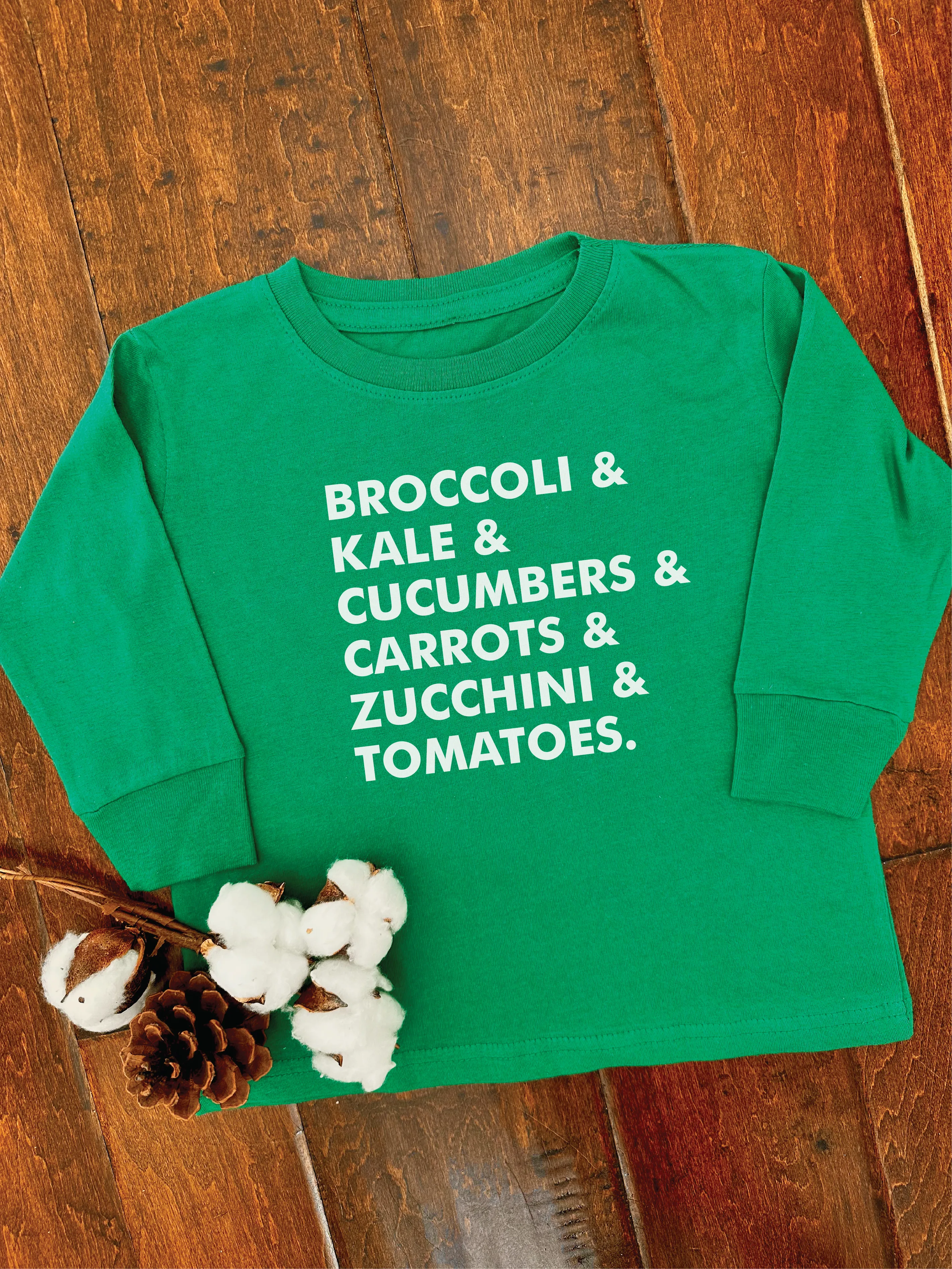 Veggie List Long Sleeve Tee - Kids