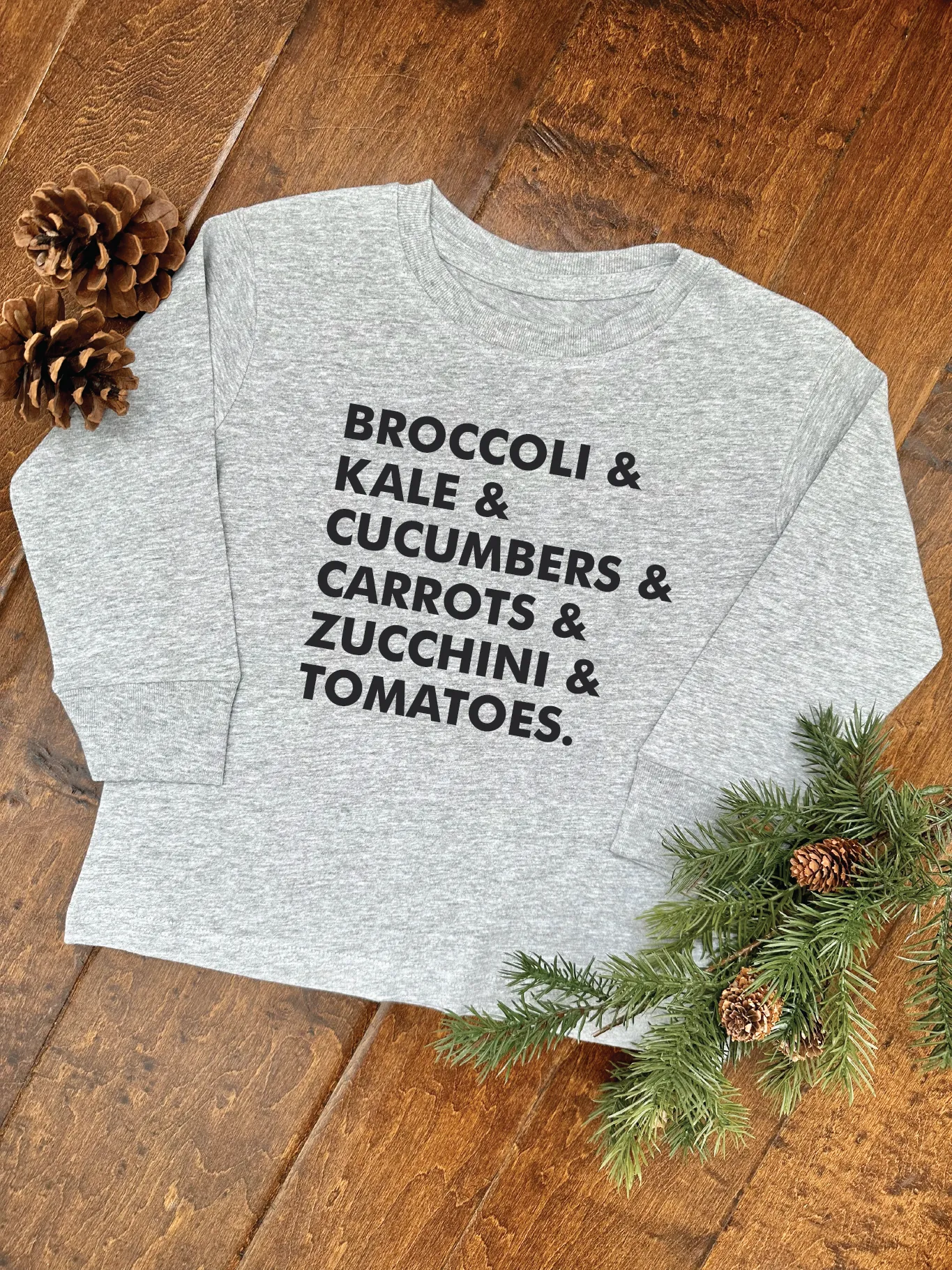Veggie List Long Sleeve Tee - Kids