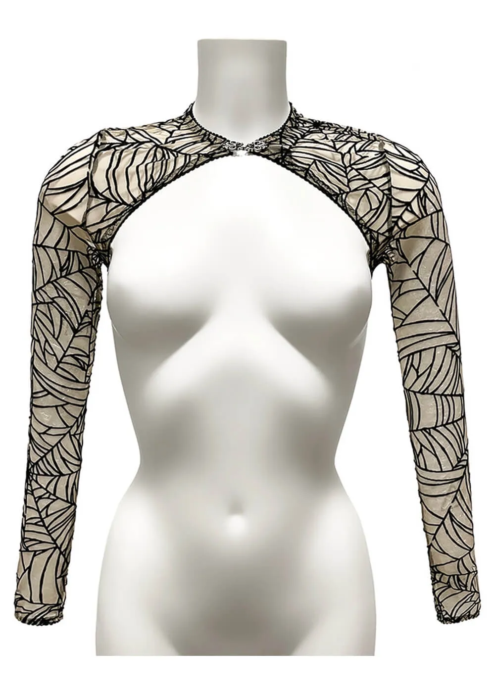 Videnoir Spiderweb Bolero Nude Black