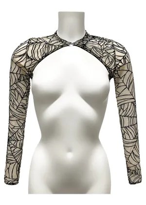 Videnoir Spiderweb Bolero Nude Black