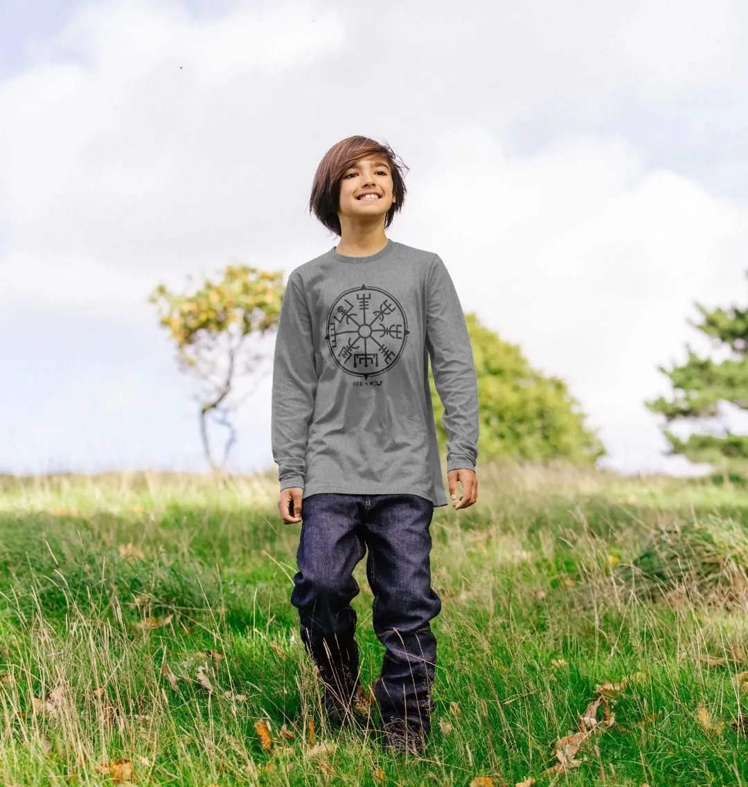 Viking Symbol Kids Long Sleeve Tee