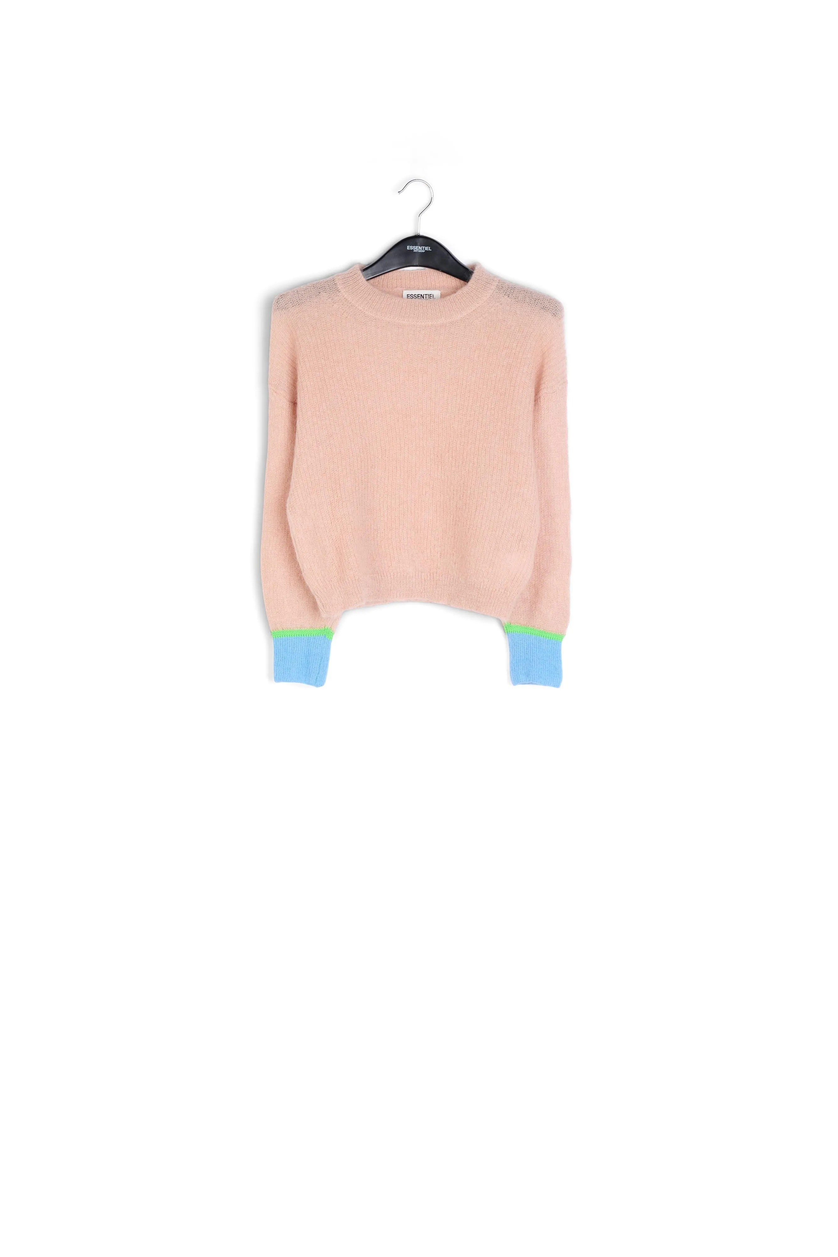 Vintage pink mohair-blend knit