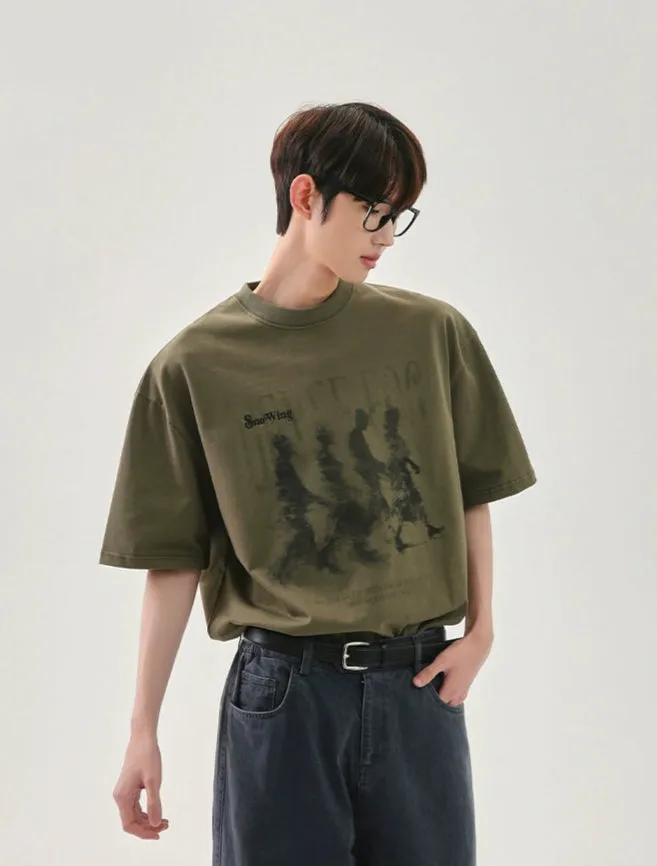 Vintage Street Character Print T-shirt