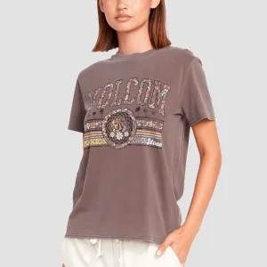 Volcom Lock It Up T-Shirt Slate Grey - Womens