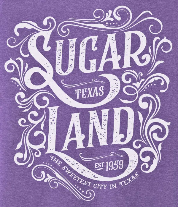 Western Sugar Land Tee - Heather Purple