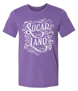 Western Sugar Land Tee - Heather Purple