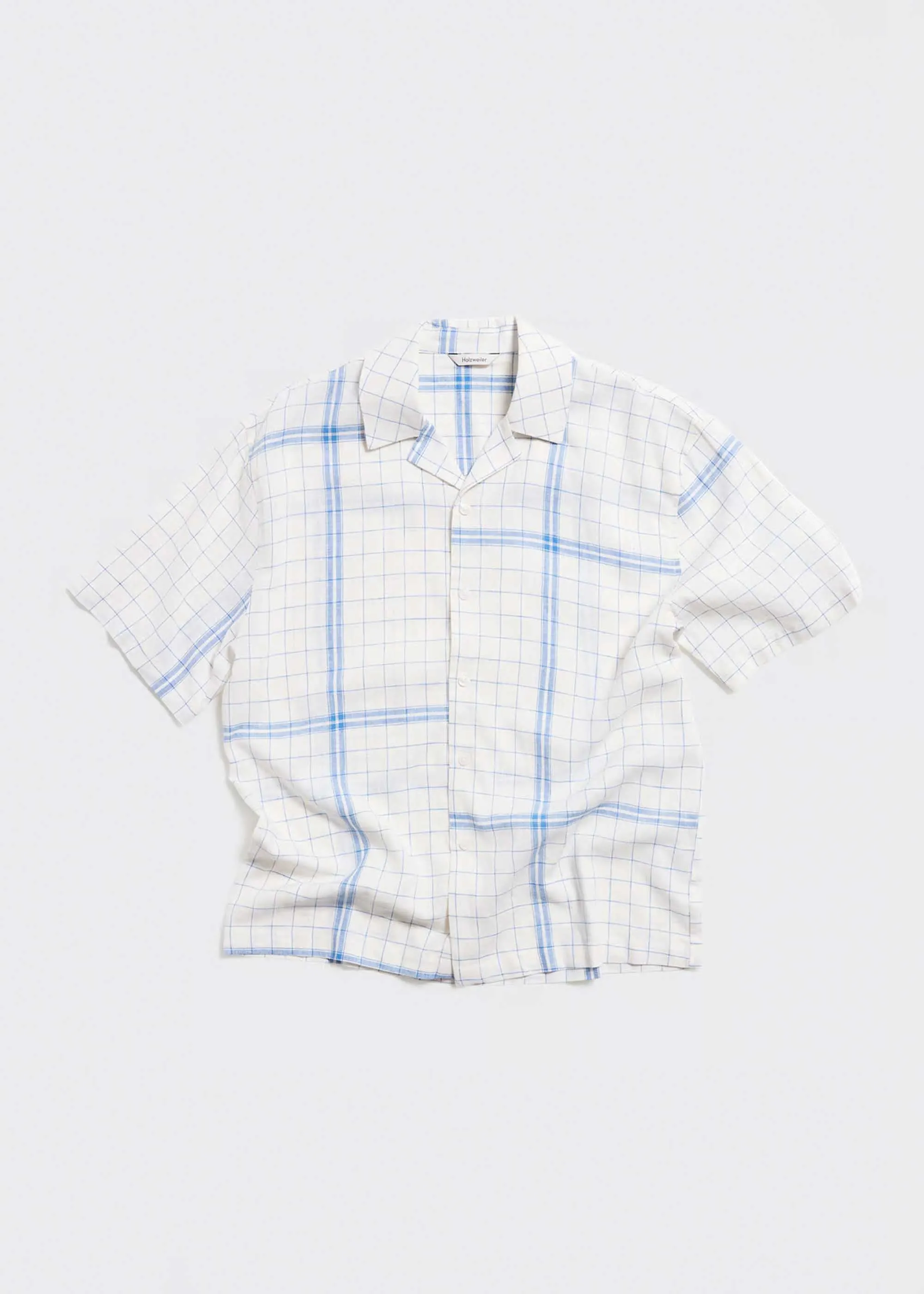 White Check Short Sleeve Shirt