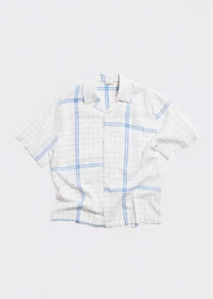 White Check Short Sleeve Shirt