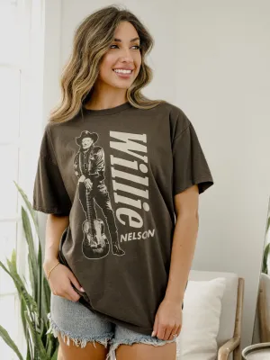 Willie Nelson Stand Charcoal Thrifted Tee (FINAL SALE)