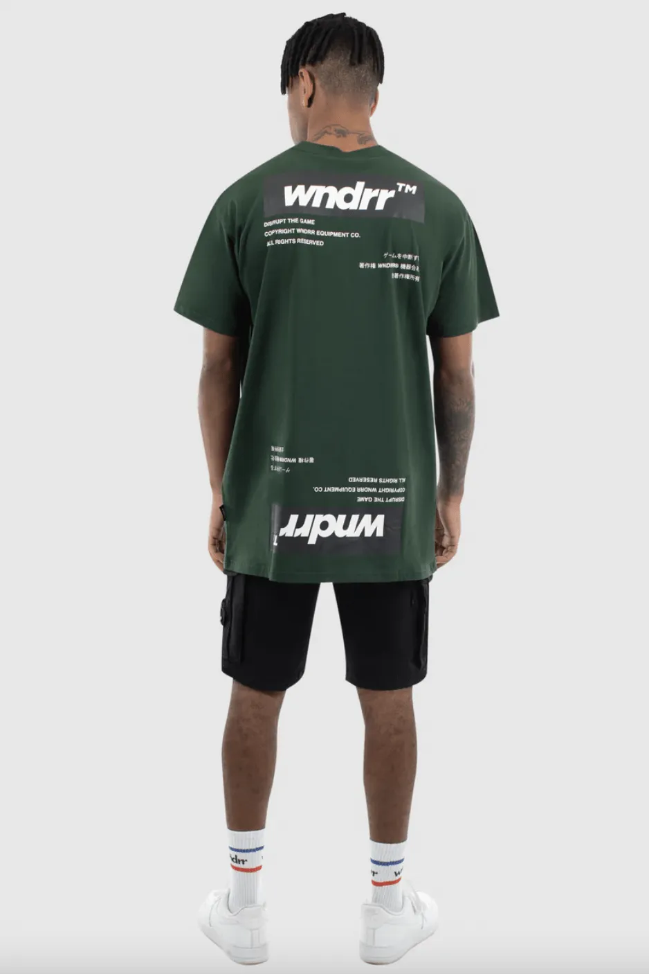 WNDRR HARD COPY CUSTOM FIT TEE - FOREST GREEN