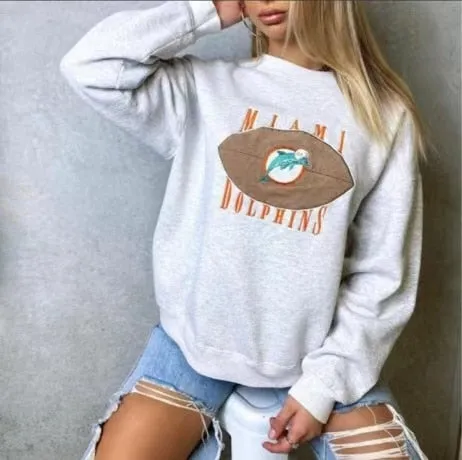 woloong Vintage Letter Print Autumn New Thin Crewneck Sweatshirt Women Fashion Tops Loose Long Sleeve Casual Girl Plus Size French Style