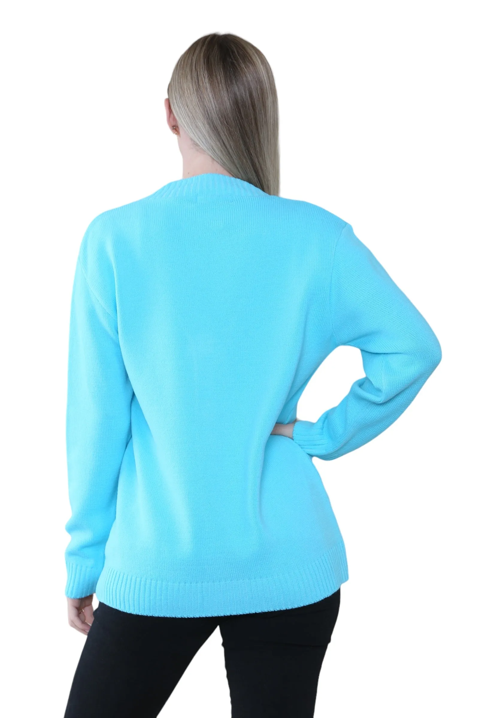 Women Knitted Plain Cardigan