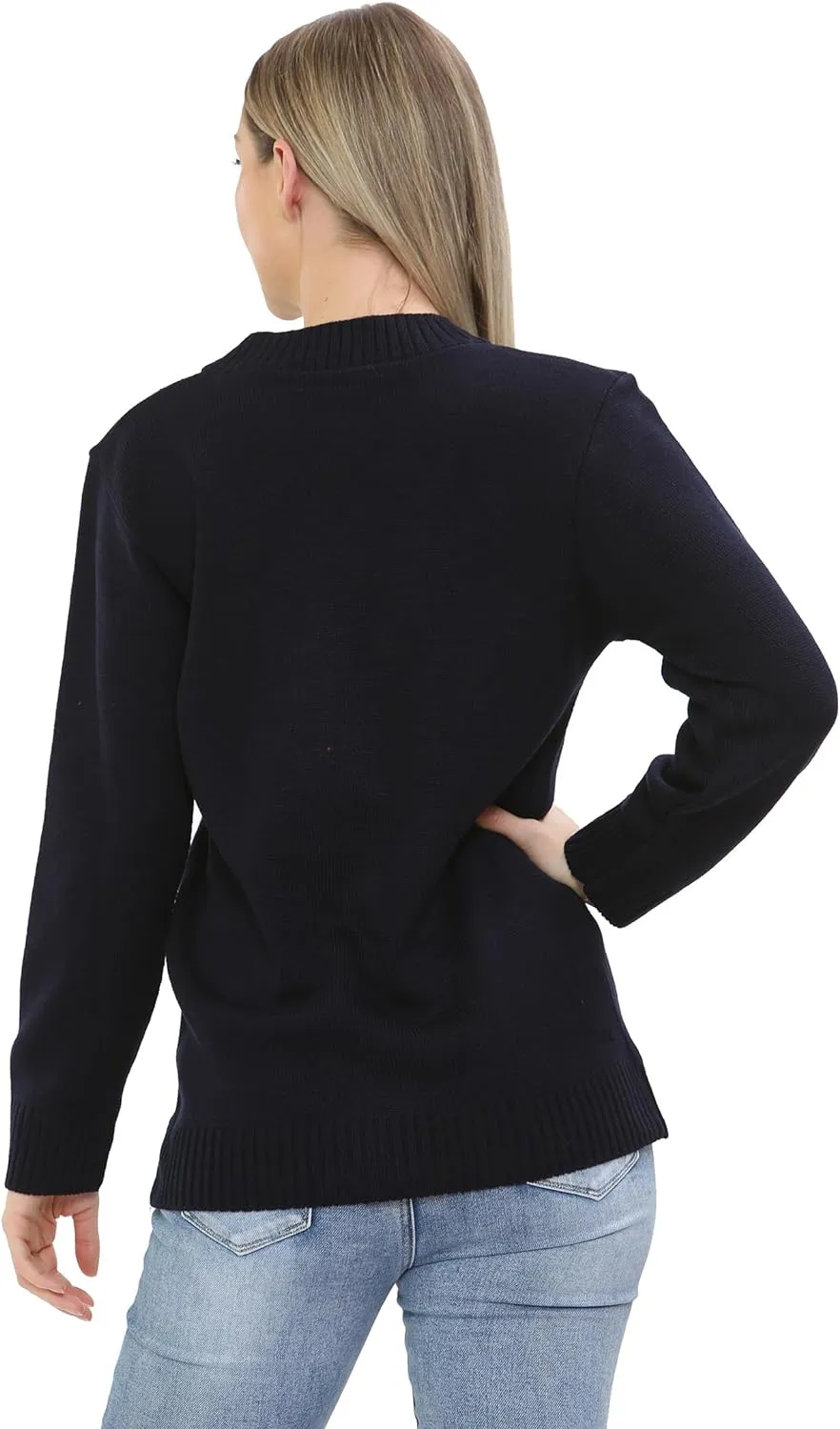 Women Knitted Plain Cardigan