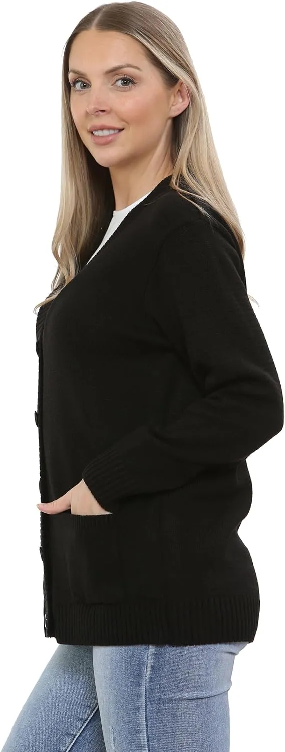 Women Knitted Plain Cardigan
