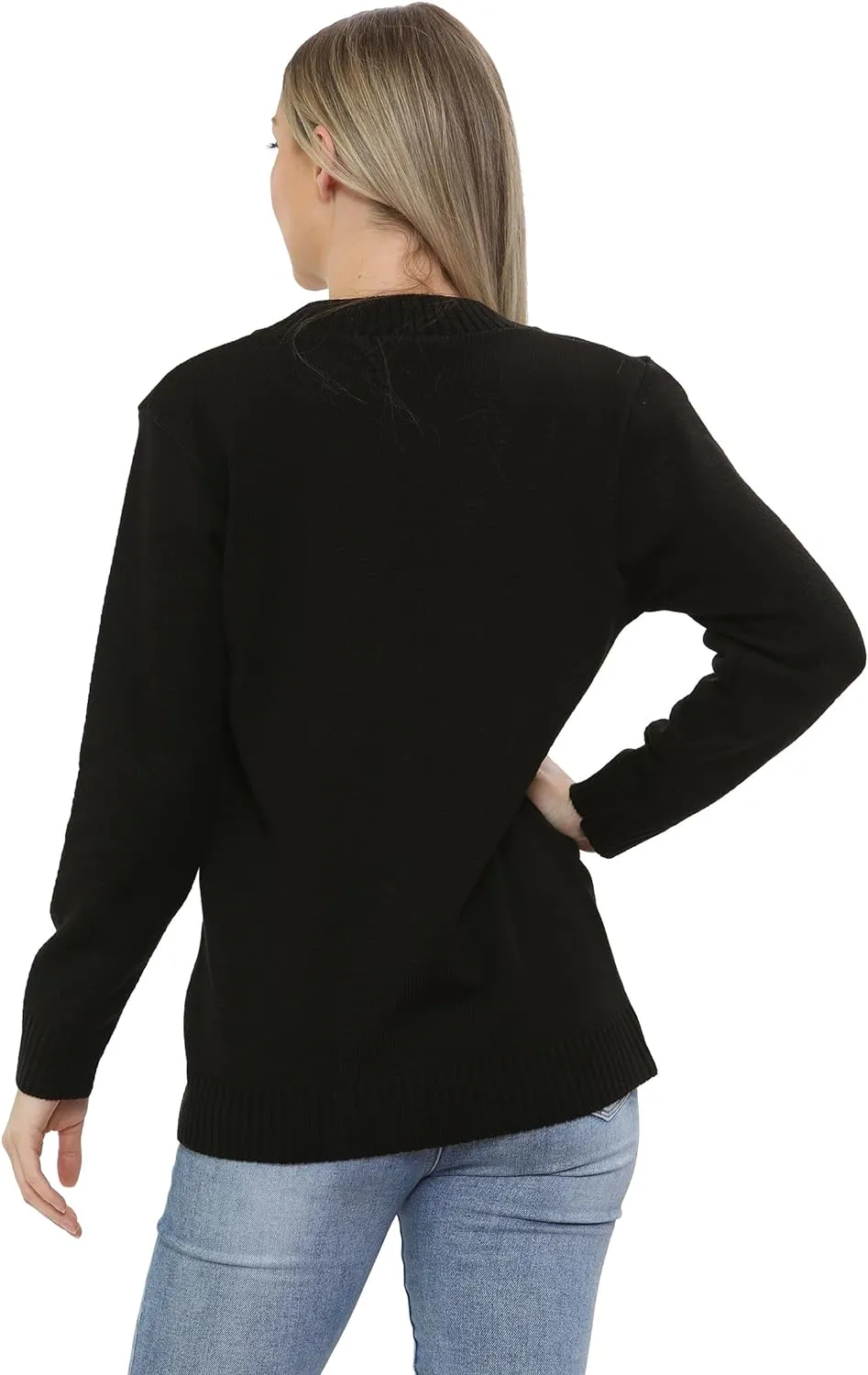 Women Knitted Plain Cardigan