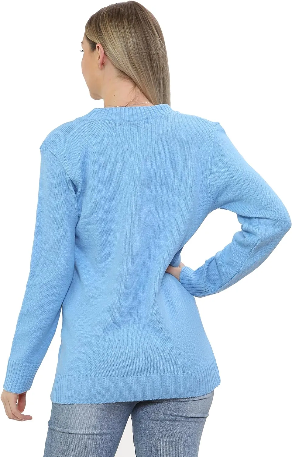 Women Knitted Plain Cardigan