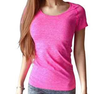 Women Professional Shirt for Fitness Running Sports T shirt Short-sleeved Quick Drying Tees Jogging Exercises Woman Tops