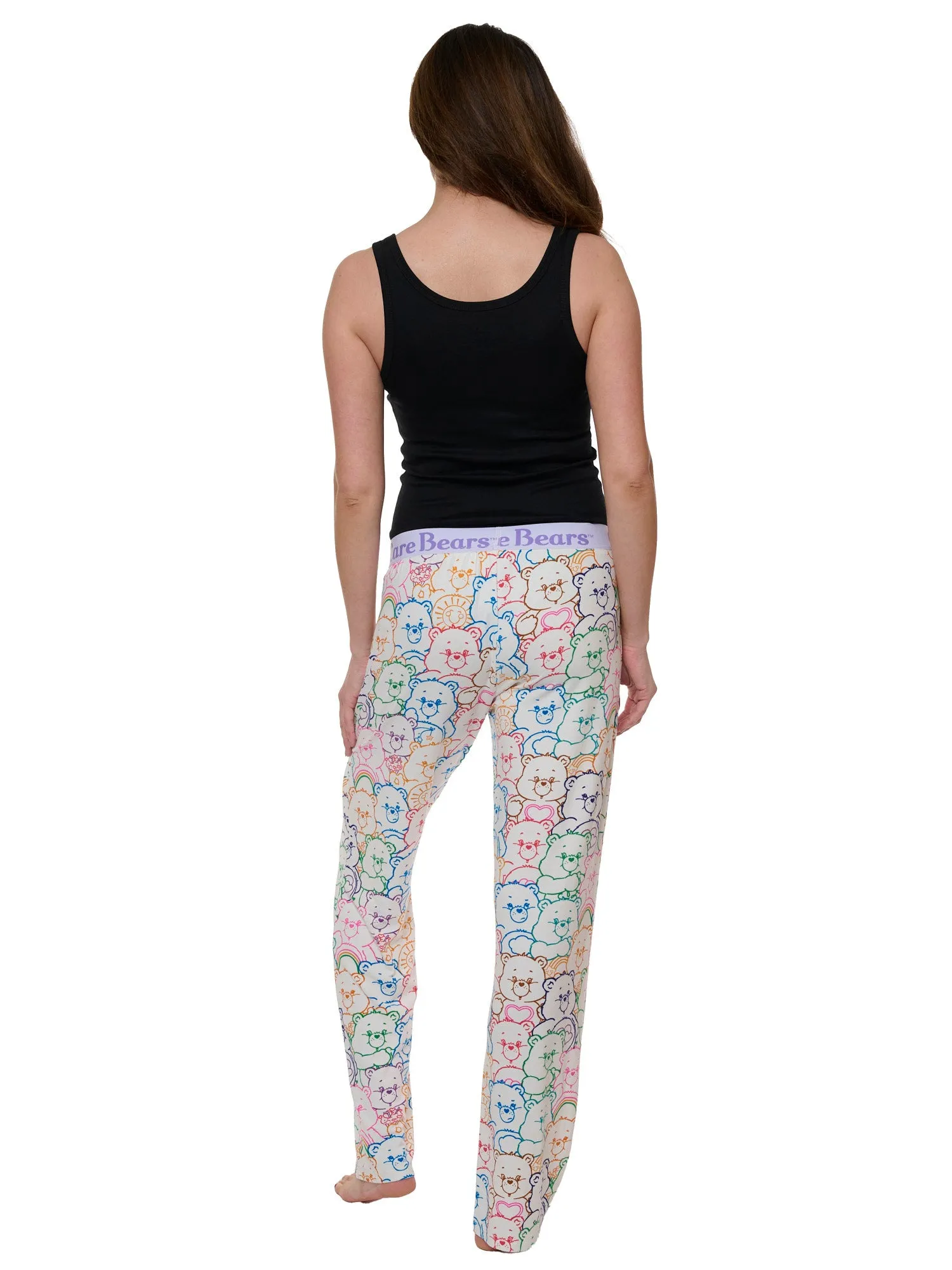 Womens Care Bears Sleep Pants Loungewear Pajama Pants Ultra Soft Elastic Waist