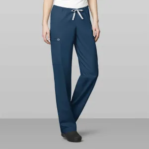 WonderWORK 500 Unisex Drawstring Cargo Scrub Pants Caribbean Blue