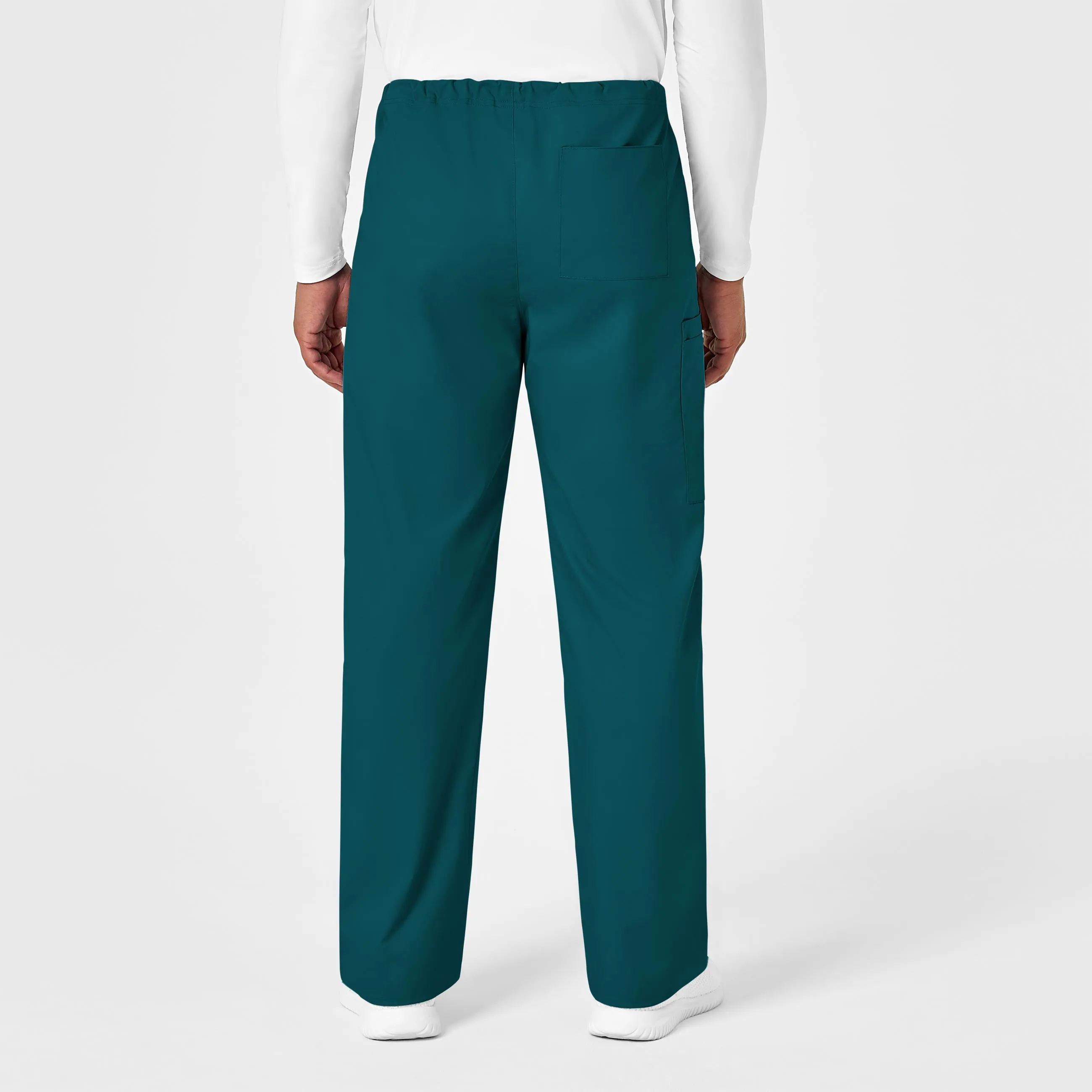 WonderWORK 500 Unisex Drawstring Cargo Scrub Pants Caribbean Blue