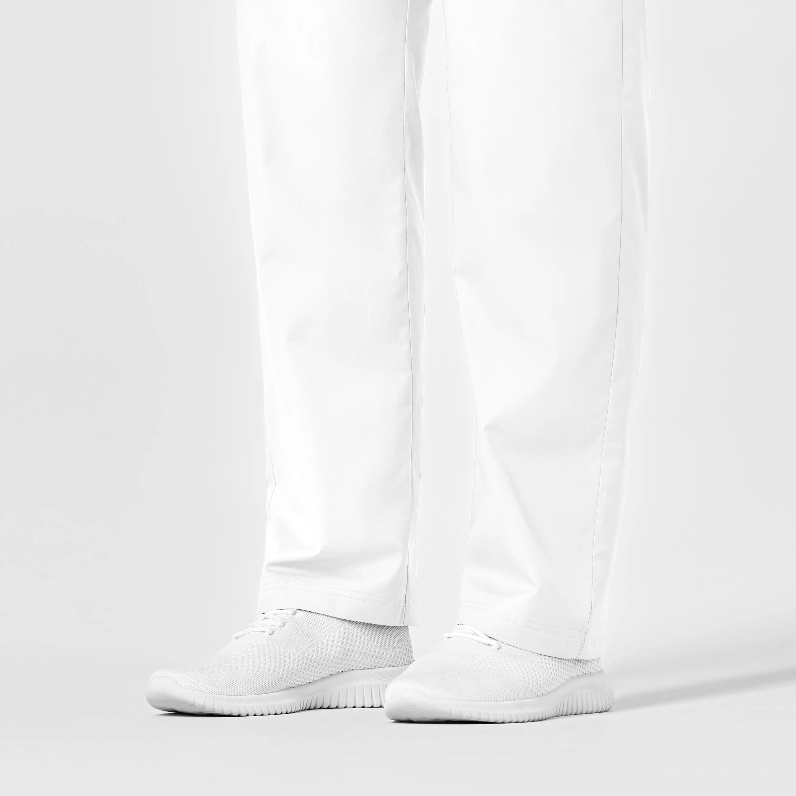 WonderWORK 500 Unisex Drawstring Cargo Scrub Pants White