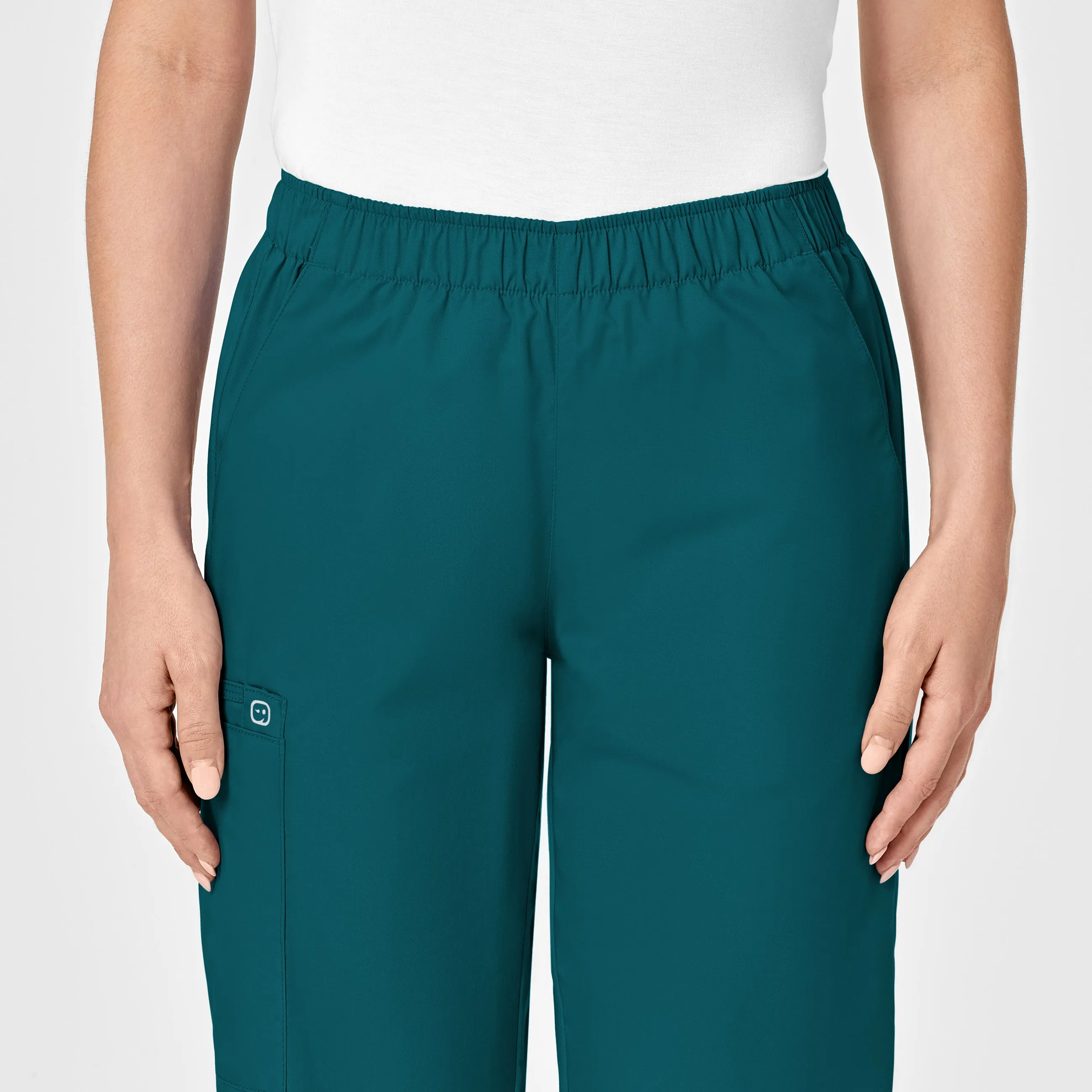 WonderWORK 501 Pull-On Cargo Scrub Pants Caribbean Blue