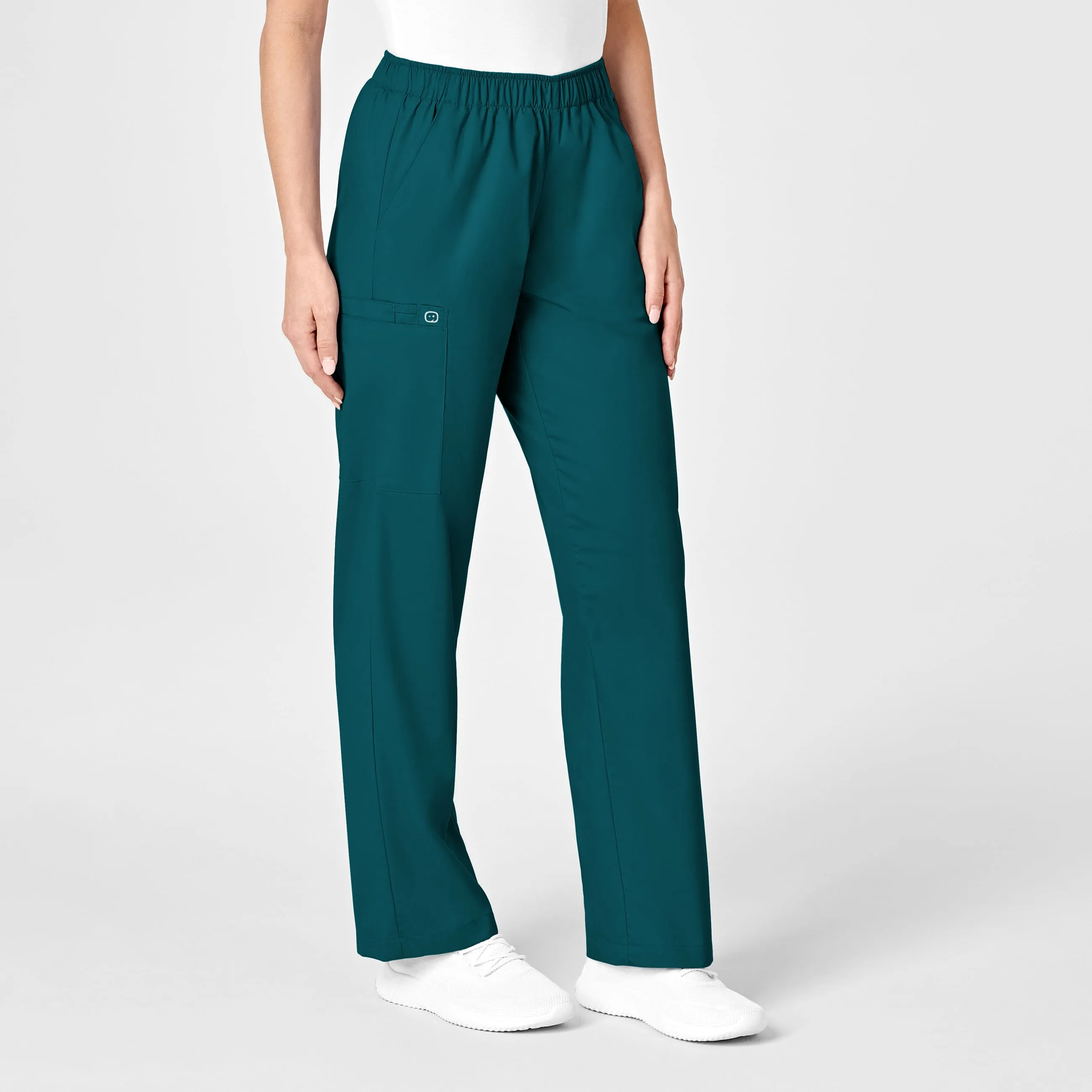 WonderWORK 501 Pull-On Cargo Scrub Pants Caribbean Blue