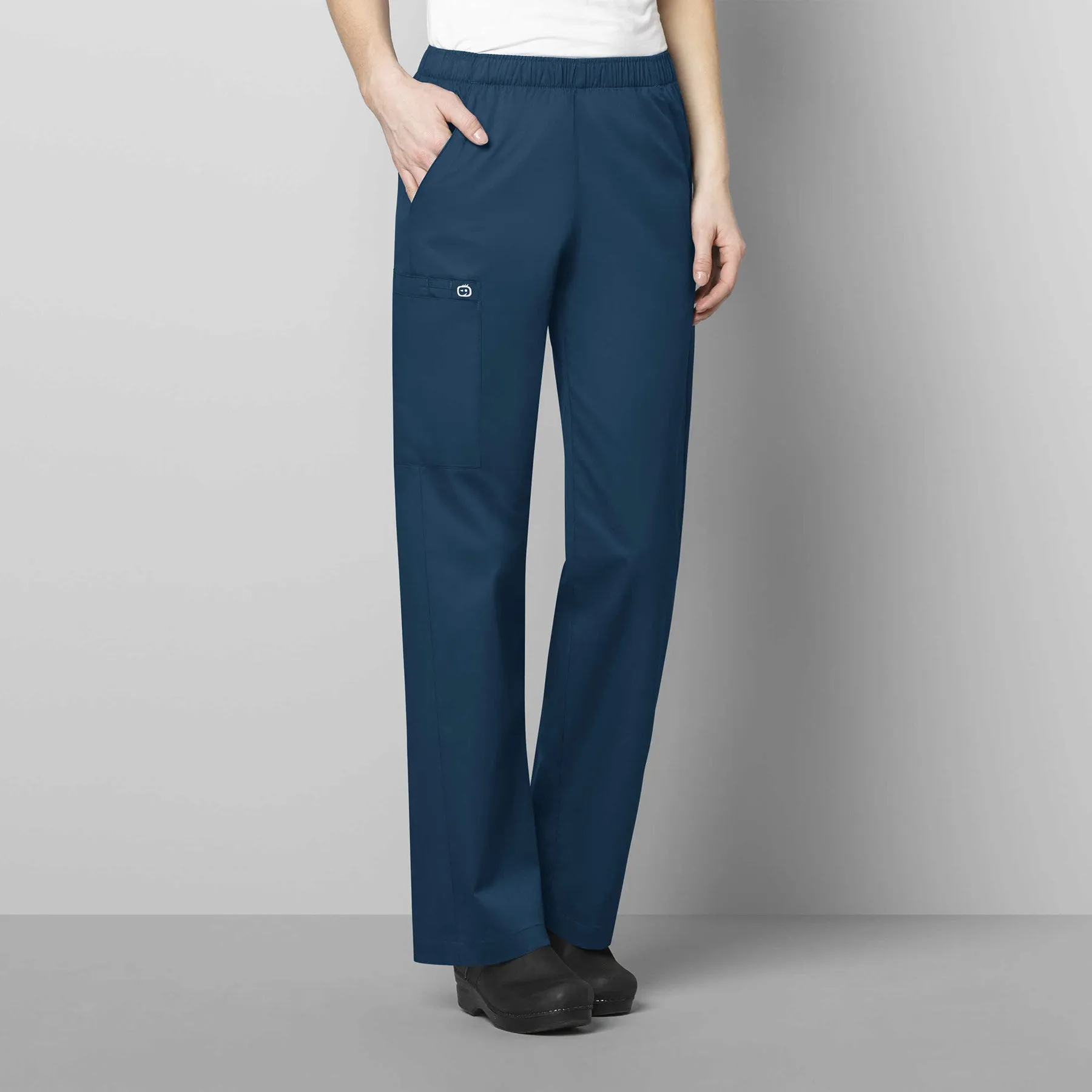WonderWORK 501 Pull-On Cargo Scrub Pants Caribbean Blue