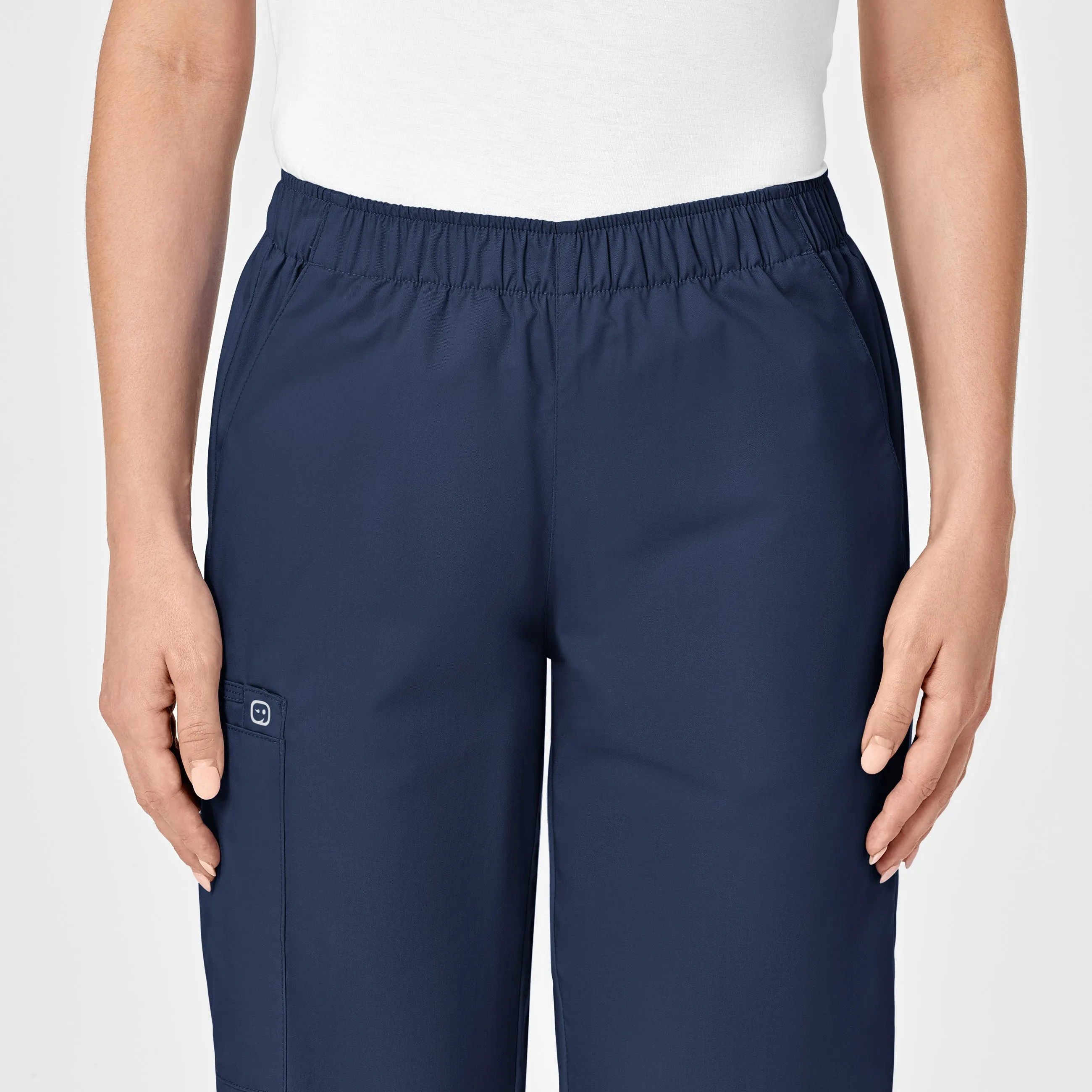 WonderWORK 501 Pull-On Cargo Scrub Pants Navy