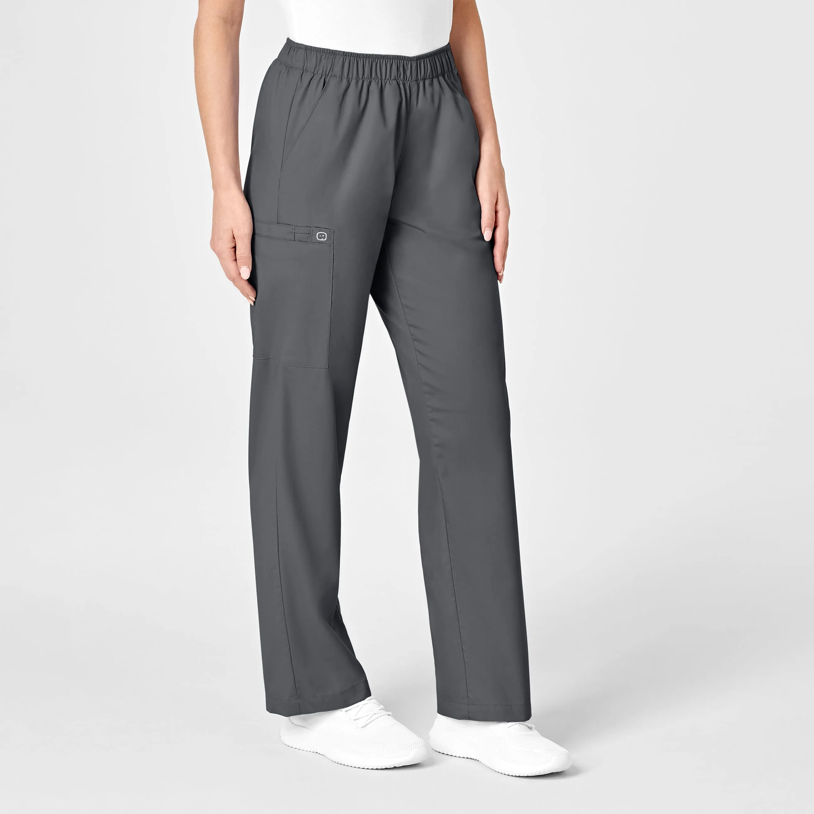 WonderWORK 501 Pull-On Cargo Scrub Pants Pewter