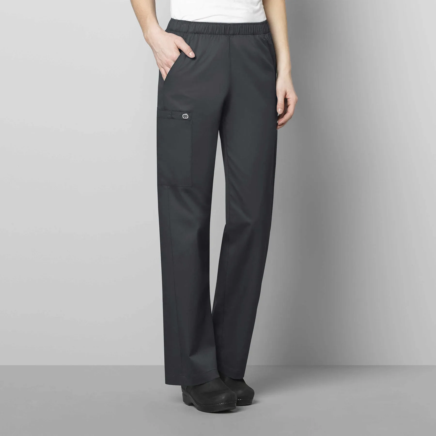 WonderWORK 501 Pull-On Cargo Scrub Pants Pewter